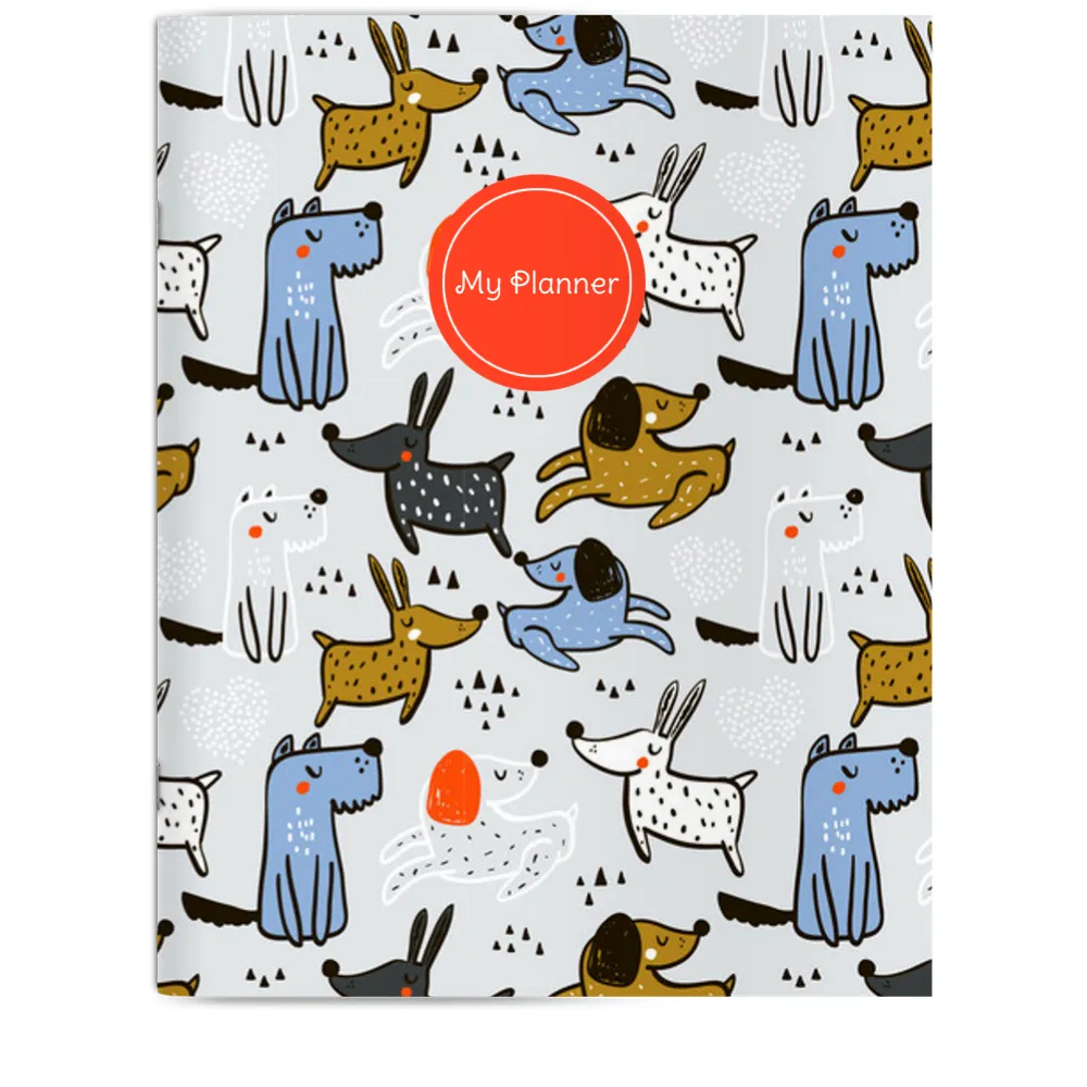 Puppy Love 7x9 Saddle Stitched Planner